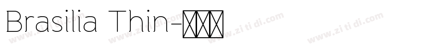 Brasilia Thin字体转换
